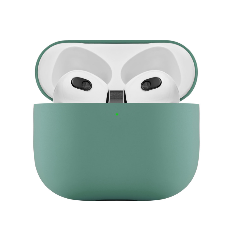 Ультратонкий силиконовый чехол Touch Case для AirPods 3, зелёный
