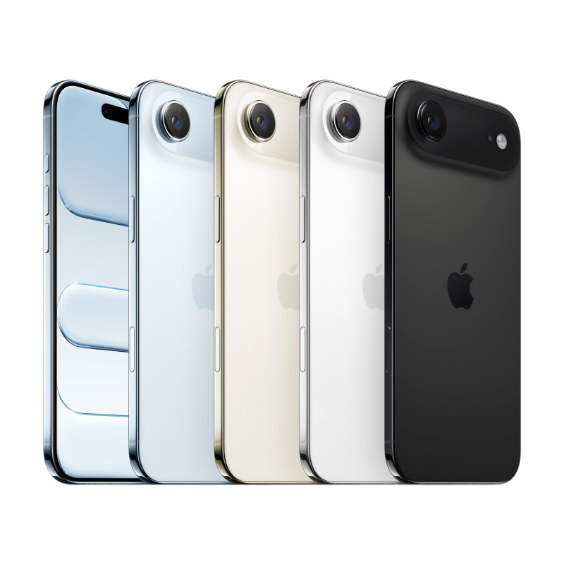 На фото изображено Apple iPhone Air eSIM 256ГБ, Небесно-белый