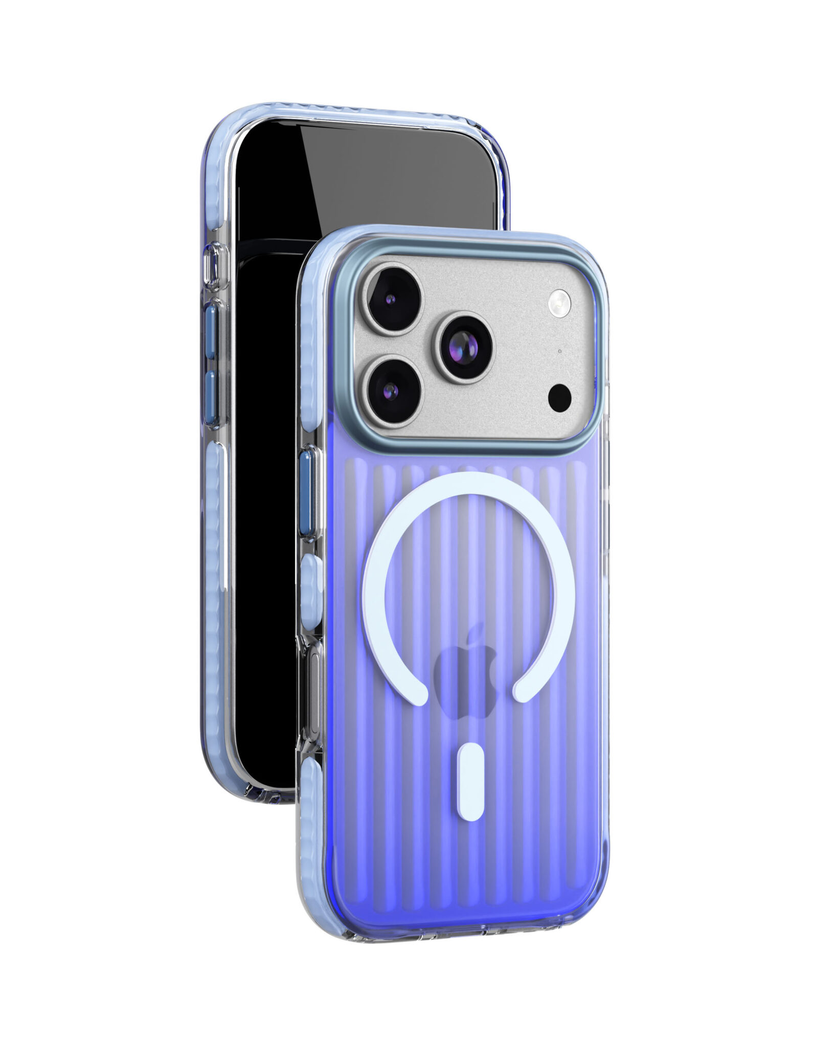 Фото Чехол защитный VLP Pulse Case с MagSafe для iPhone 17 Pro, синий На фото изображено Чехол защитный VLP Pulse Case с MagSafe для iPhone 17 Pro, синий