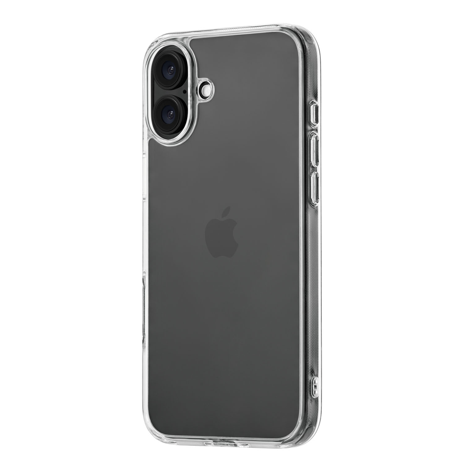 На фото изображено Чехол защитный uBear Real Case для iPhone 16 Plus, усиленный, прозрачный
