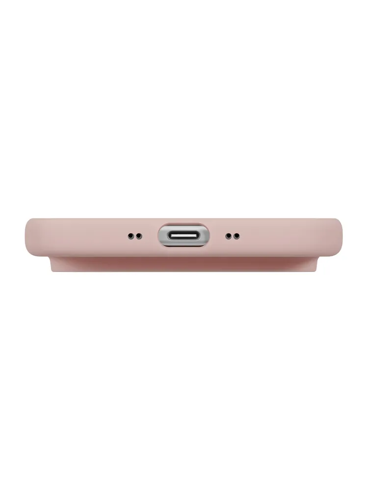 Фото Чехол Uniq Lino MagSafe для iPhone Air, розовый На фото изображено Чехол Uniq Lino MagSafe для iPhone Air, розовый