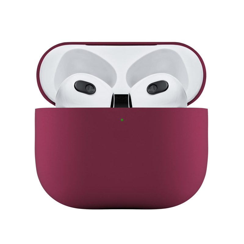 Ультратонкий силиконовый чехол Touch Case для AirPods 3, тёмно-фиолетовый