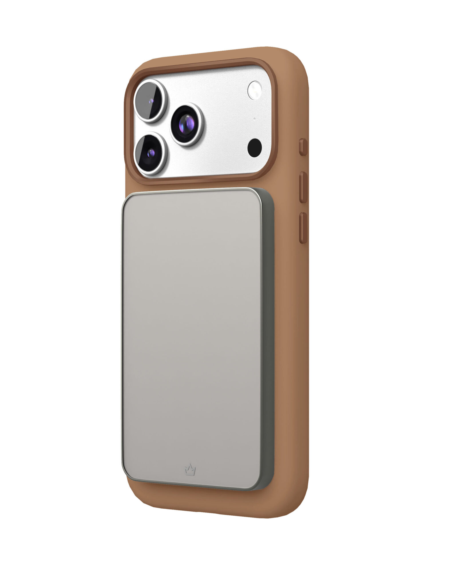 На фото изображено Чехол защитный VLP Aster Pro Case с MagSafe для iPhone 17 Pro Max, мокка