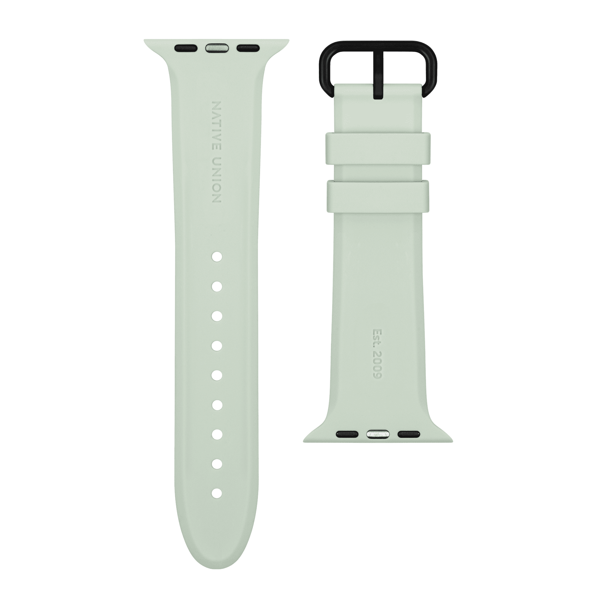 Ремешок Native Union для Apple Watch 44мм, cиликоновый, зелёный