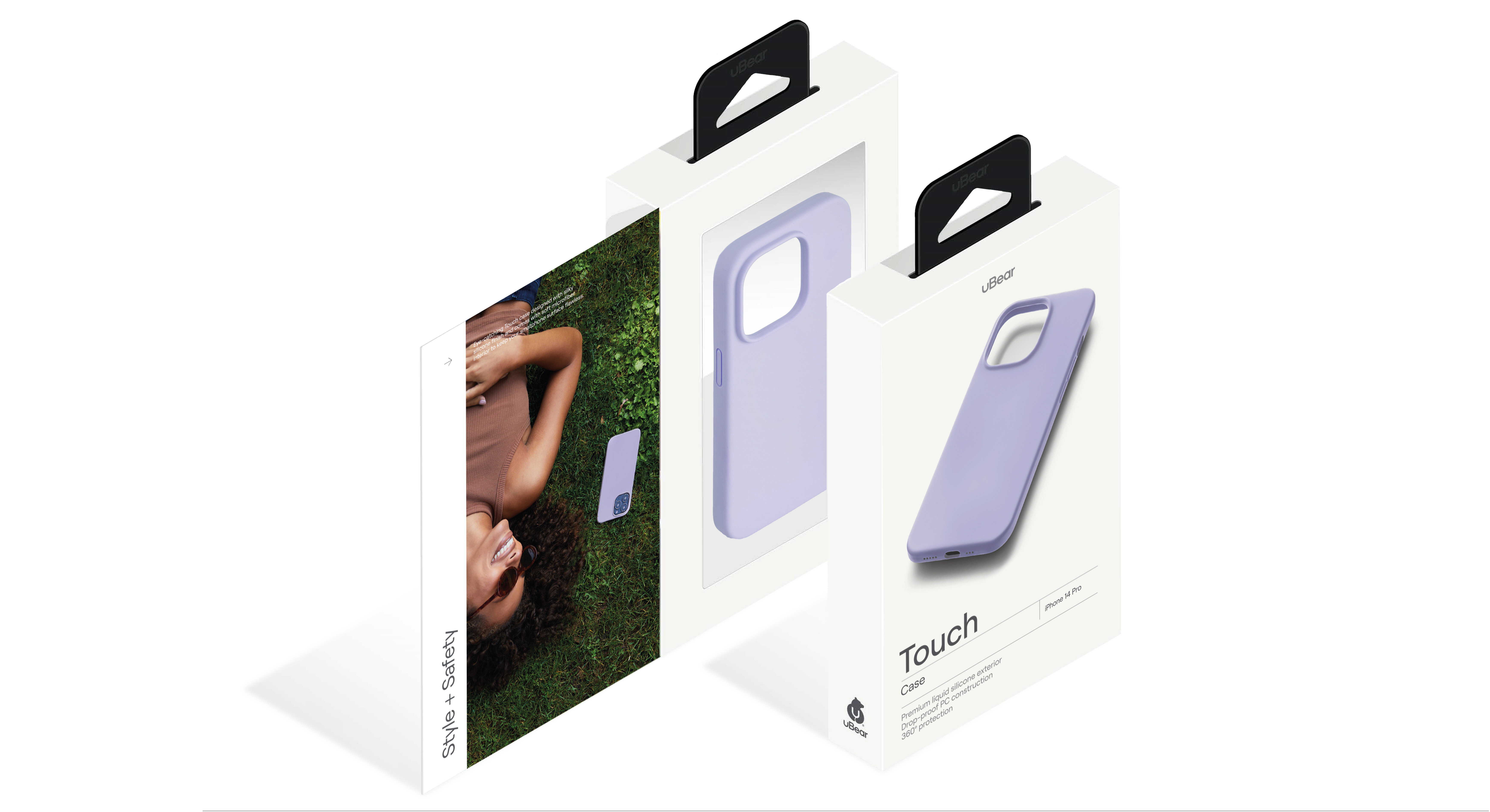 Чехол защитный uBear Touch Case для iPhone 14 Pro, фиолетовый