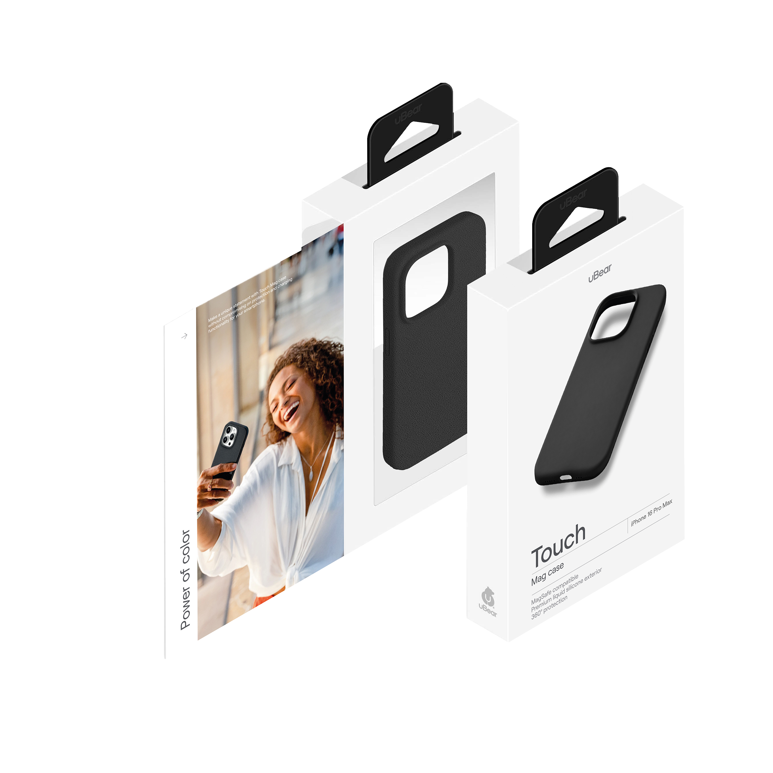 Чехол защитный uBear Touch Mag Case для iPhone 16 Pro Max, черный