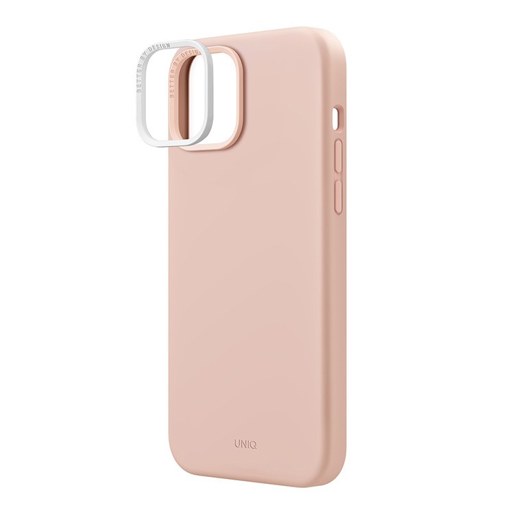 Чехол Uniq для iPhone 14 Plus LINO MagSafe, розовый