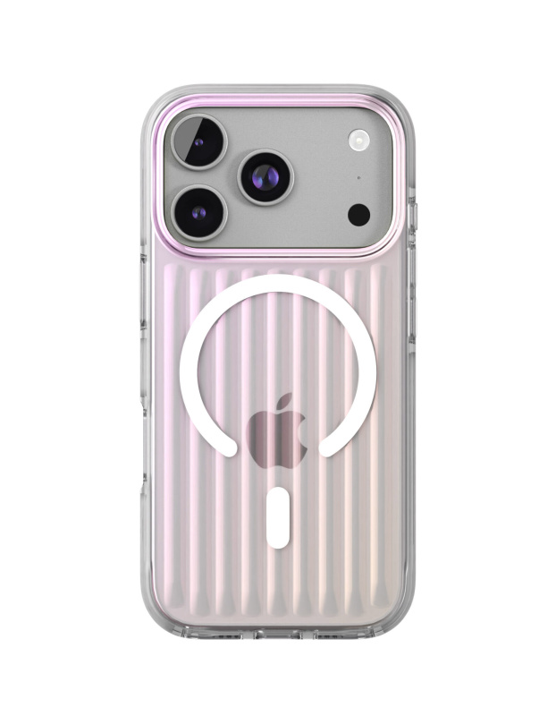 Фото Чехол защитный VLP Pulse Case с MagSafe для iPhone 17 Pro, перламутровый