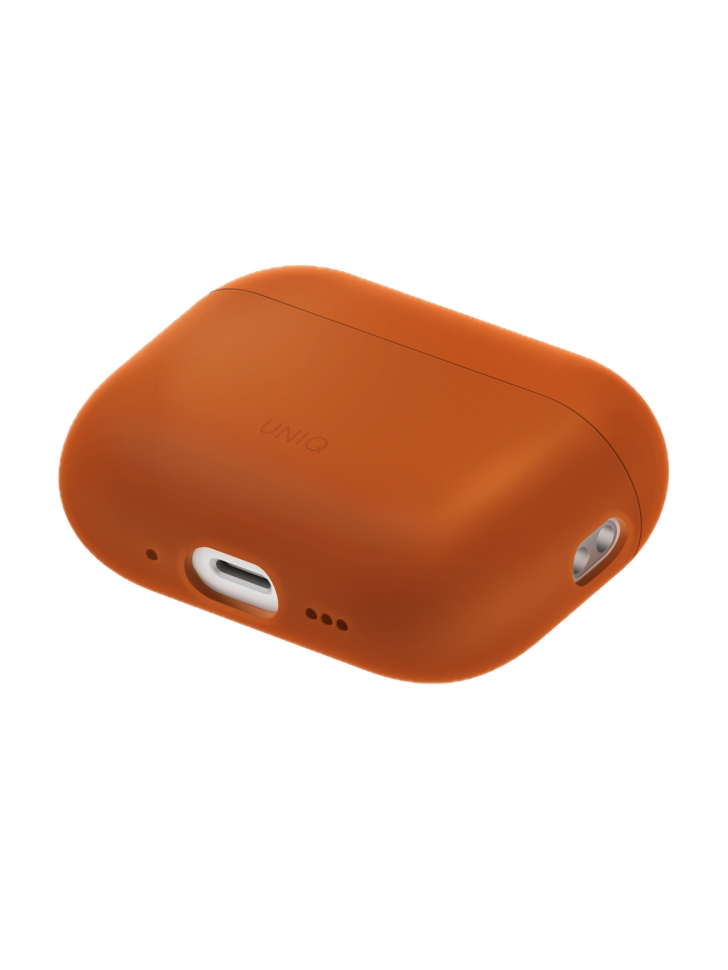 Фото Чехол Uniq LINO для AirPods Pro 3, Sunset Orange На фото изображено Чехол Uniq LINO для AirPods Pro 3, Sunset Orange