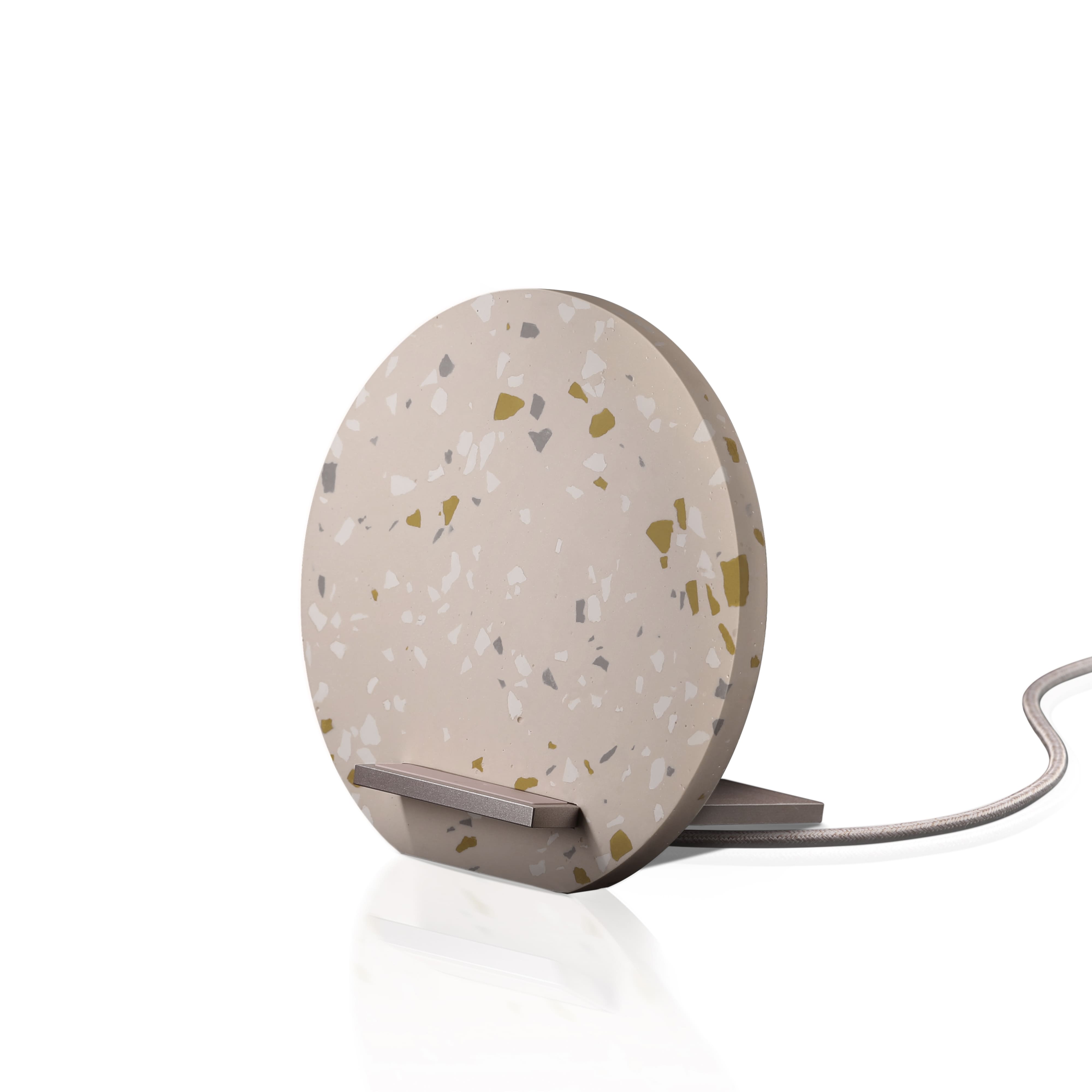 Беспроводное зарядное устройство Native Union Dock Wireless Terrazzo, с подставкой, розовый