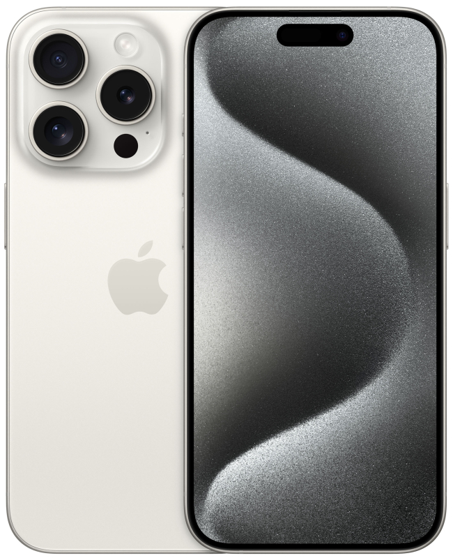 Apple iPhone 15 Pro, 512 ГБ, Титановый белый