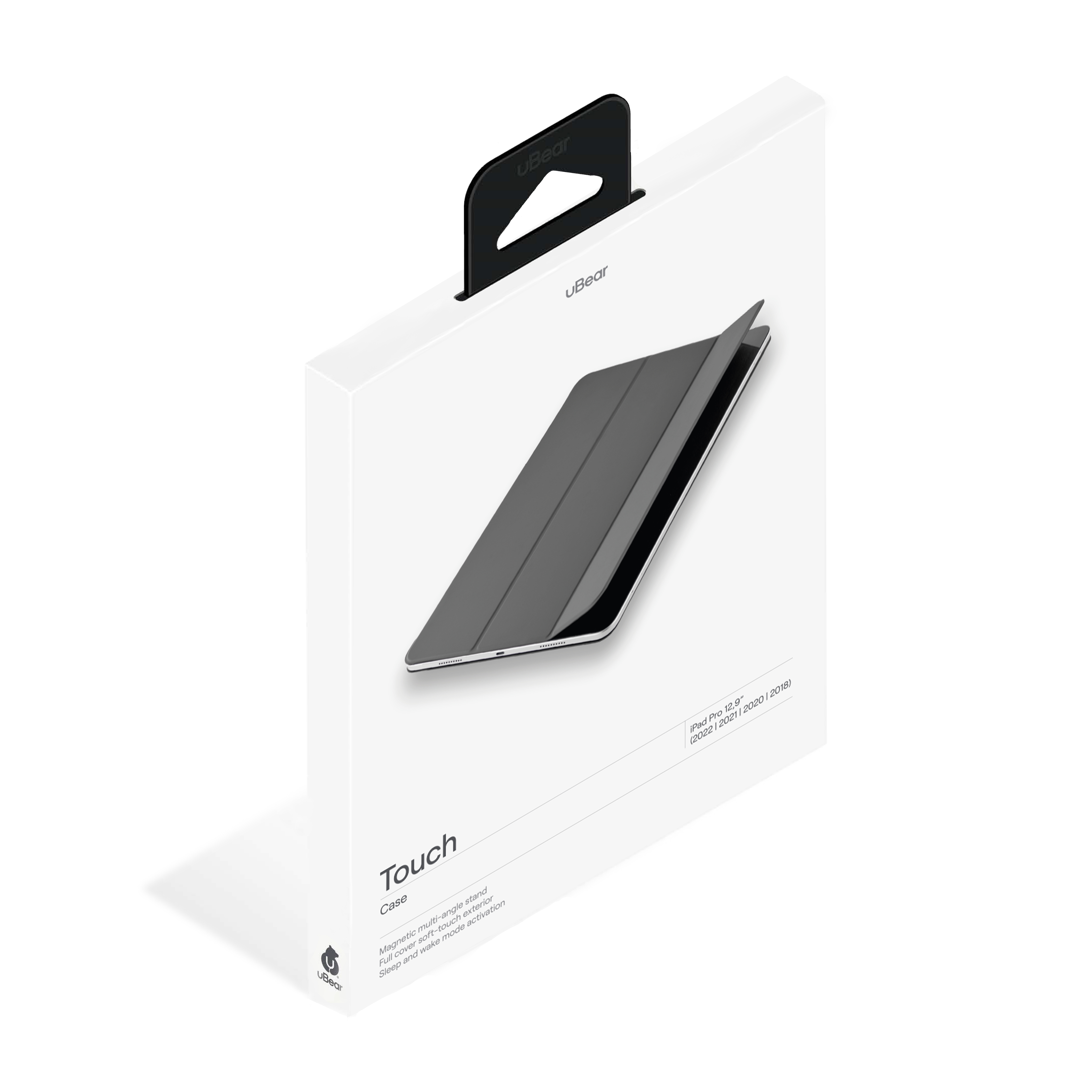 Чехол uBear Touch case для iPad Pro 12,9”, soft-touch, тёмно-серый