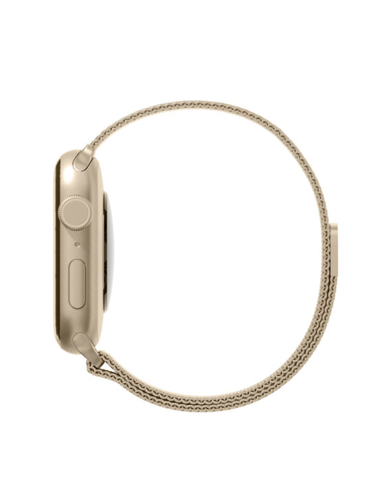 Ремешок из нержавеющей стали сетчатый VLP для Apple Watch 38/40/41, золотой