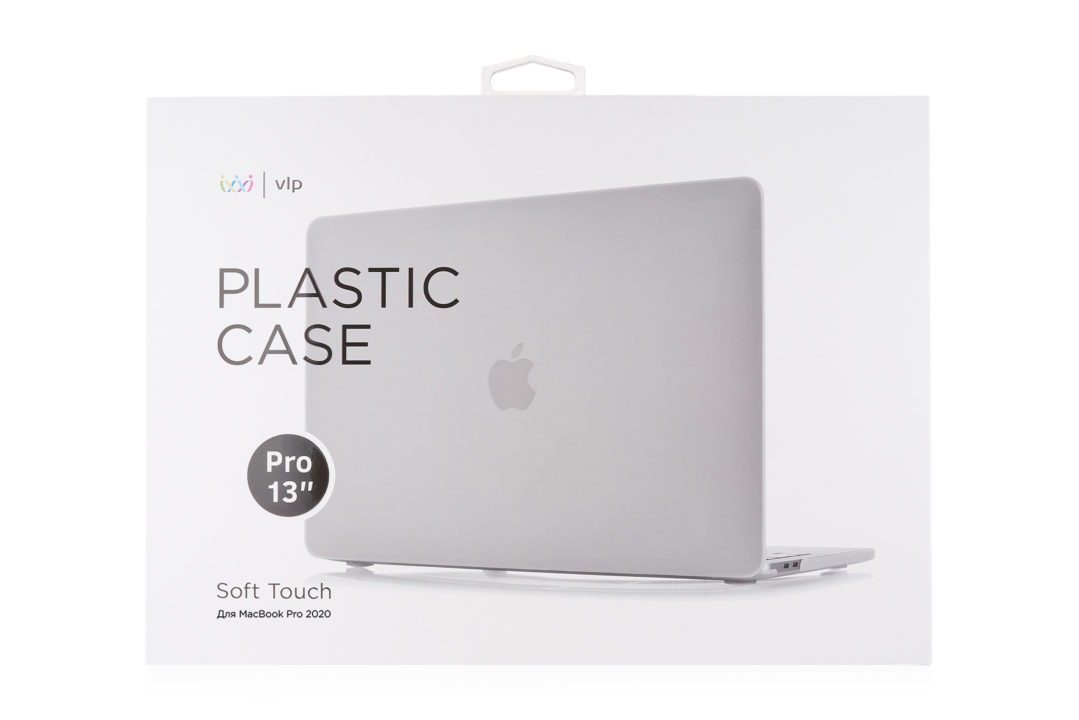 Чехол защитный VLP Plastic Case для MacBook Pro 13" 2020, белый