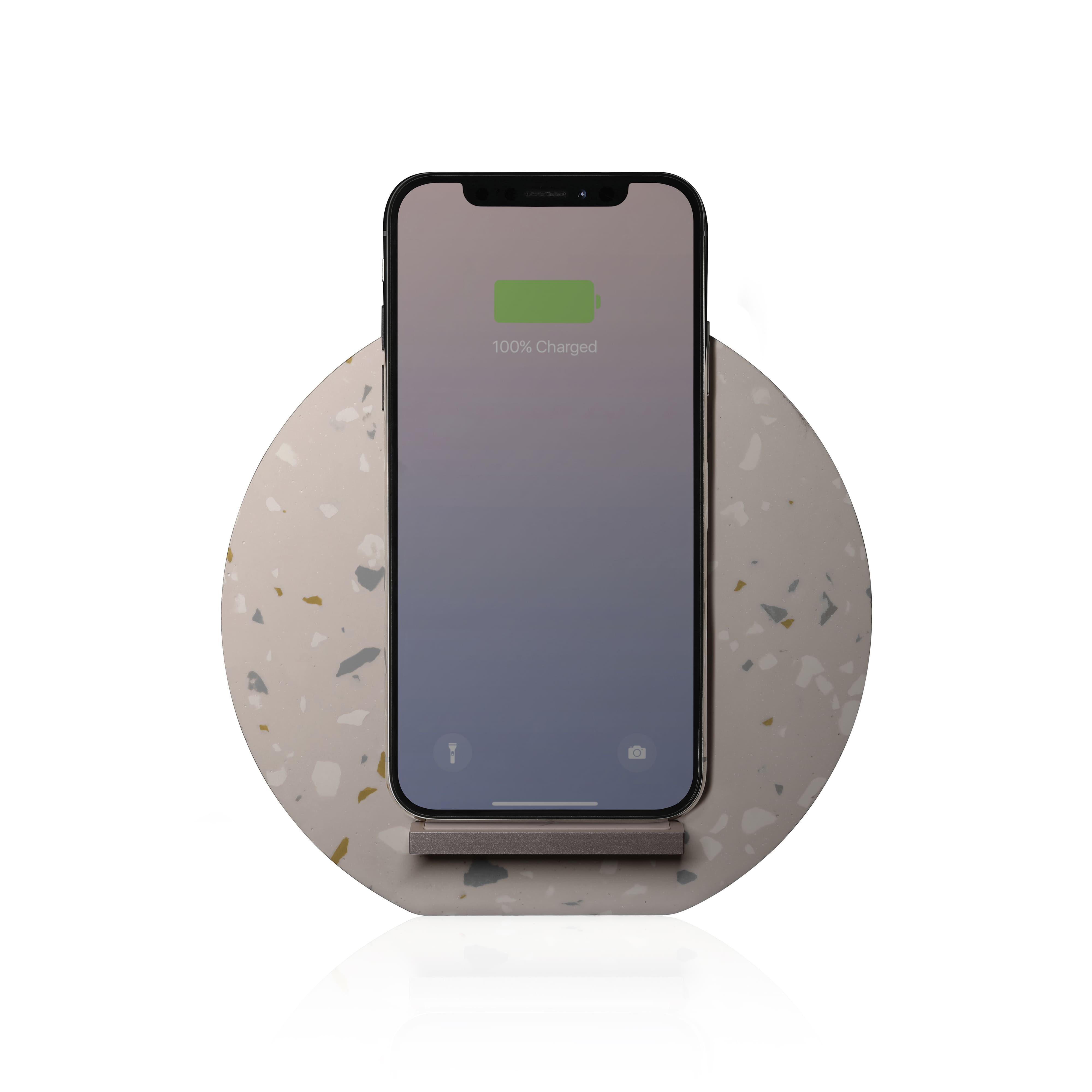 Беспроводное зарядное устройство Native Union Dock Wireless Terrazzo, с подставкой, розовый