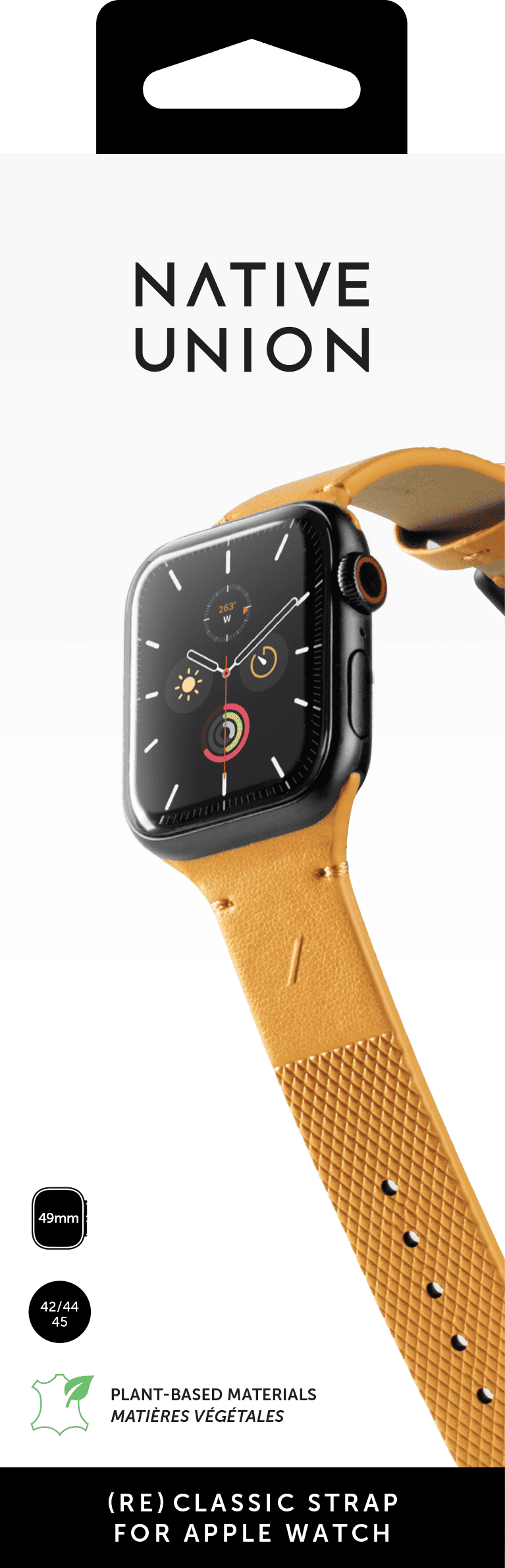 Ремешок Native Union (RE)Classic Strap для Apple Watch 42/44 мм, крафт