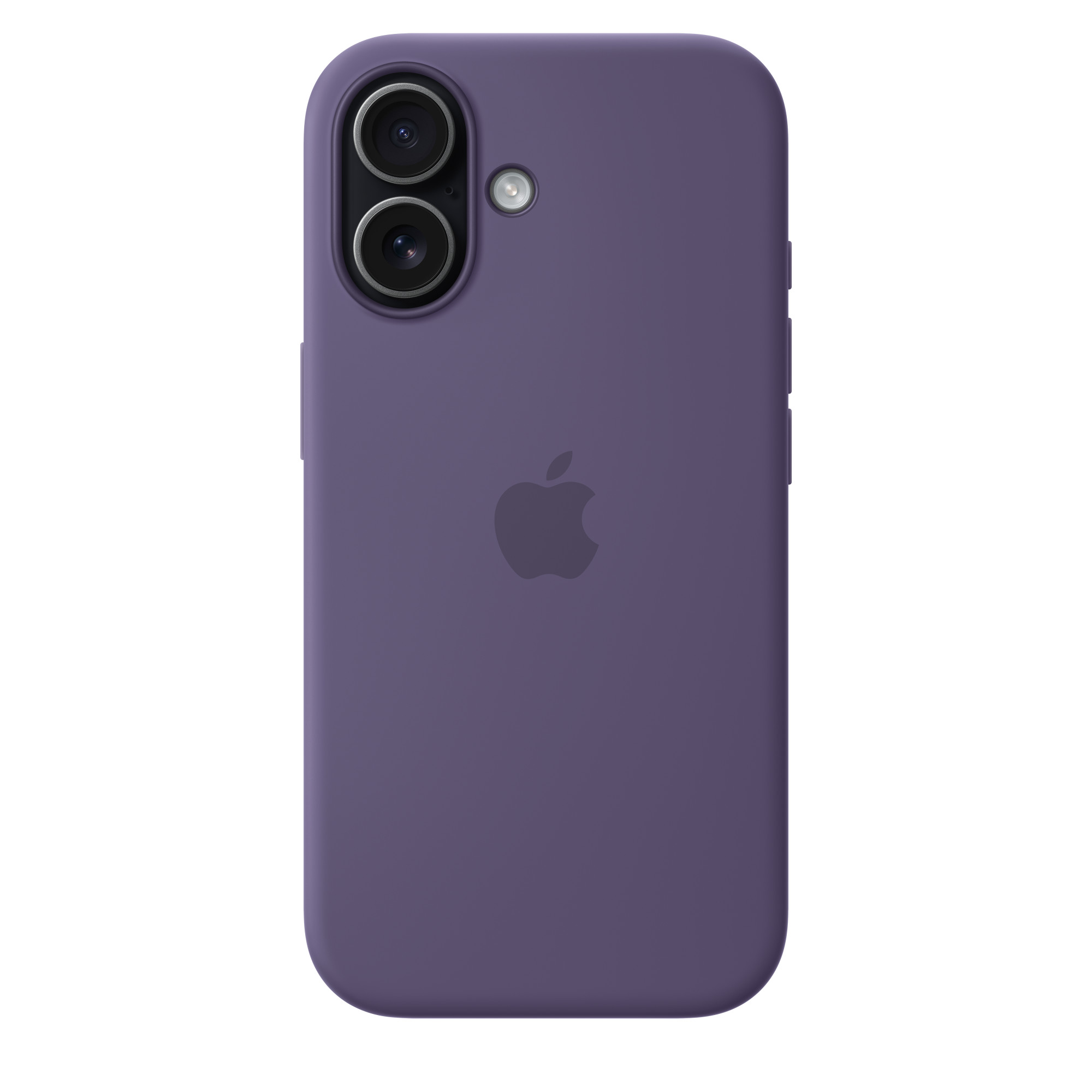 На фото изображено Чехол защитный Apple Silicone Case with MagSafe для iPhone 17, фиолетовый