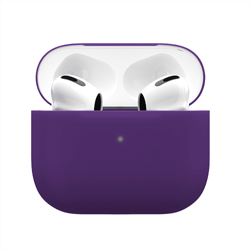 Чехол силиконовый VLP Soft Touch для AirPods 3, тёмно-фиолетовый