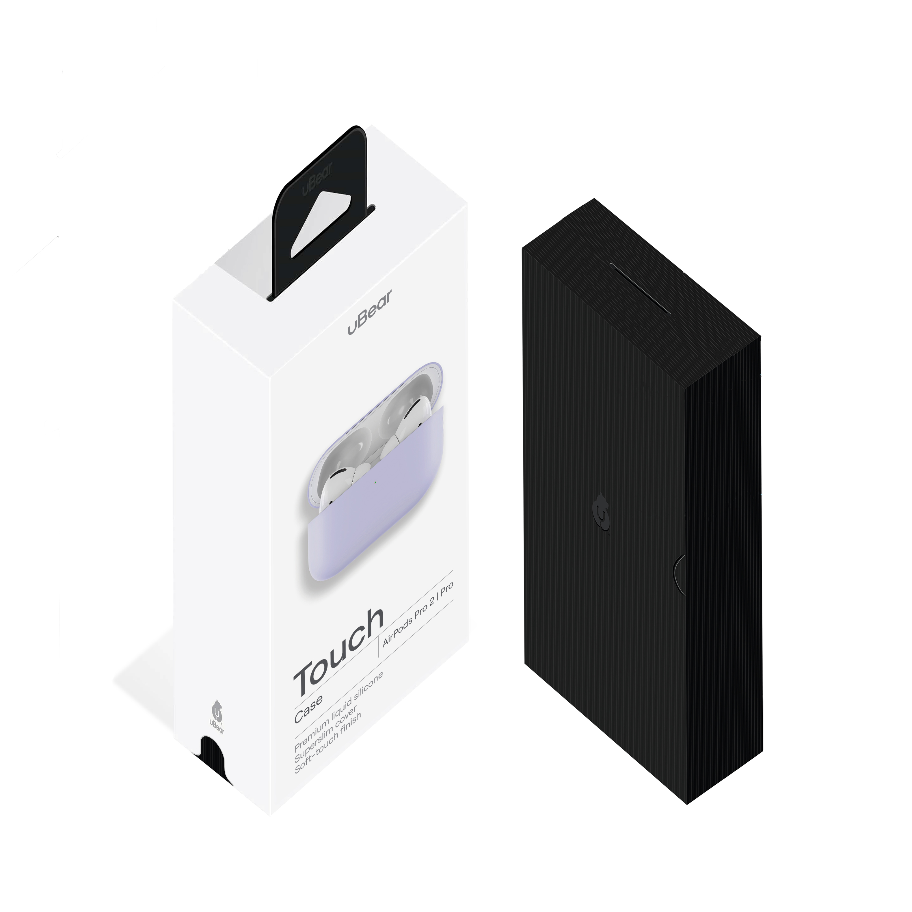 Ультратонкий силиконовый чехол uBear Touch Case AirPods Pro 2 / Pro, сиреневый