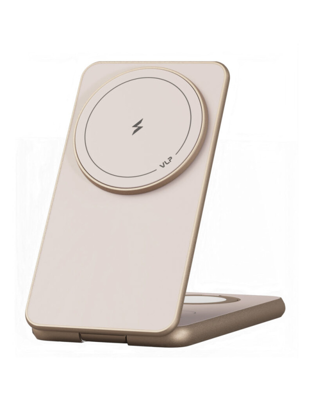 Фото Беспроводное зарядное устройство VLP Alum Power Pro, песочный титан Фото Беспроводное зарядное устройство VLP Alum Power Pro, песочный титан