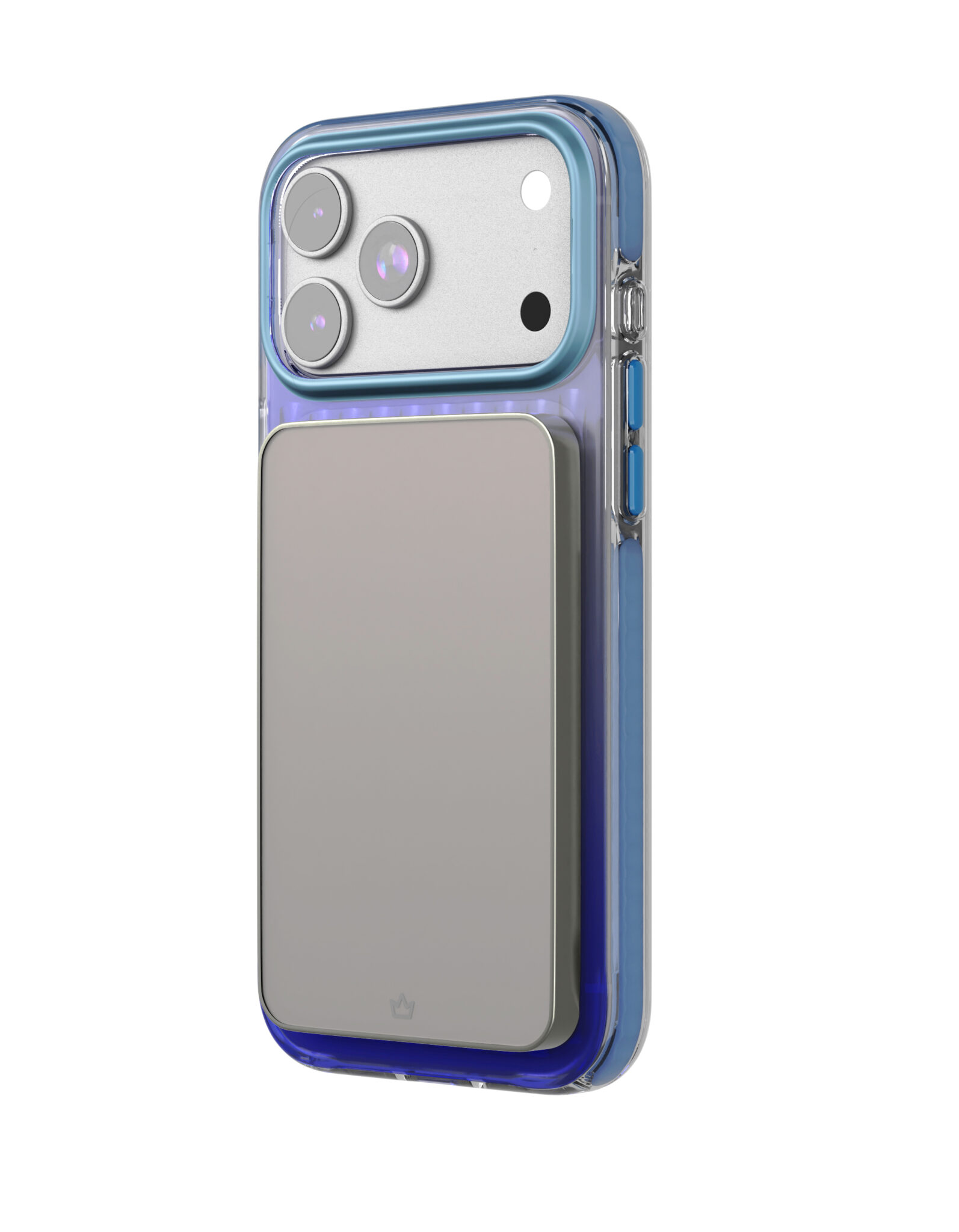 Фото Чехол защитный VLP Pulse Case с MagSafe для iPhone 17 Pro Max, синий На фото изображено Чехол защитный VLP Pulse Case с MagSafe для iPhone 17 Pro Max, синий