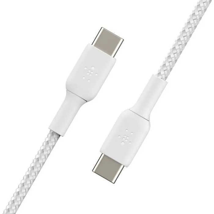 Кабель Belkin BoostCharge USB-C/USB-C Braided Cable, белый