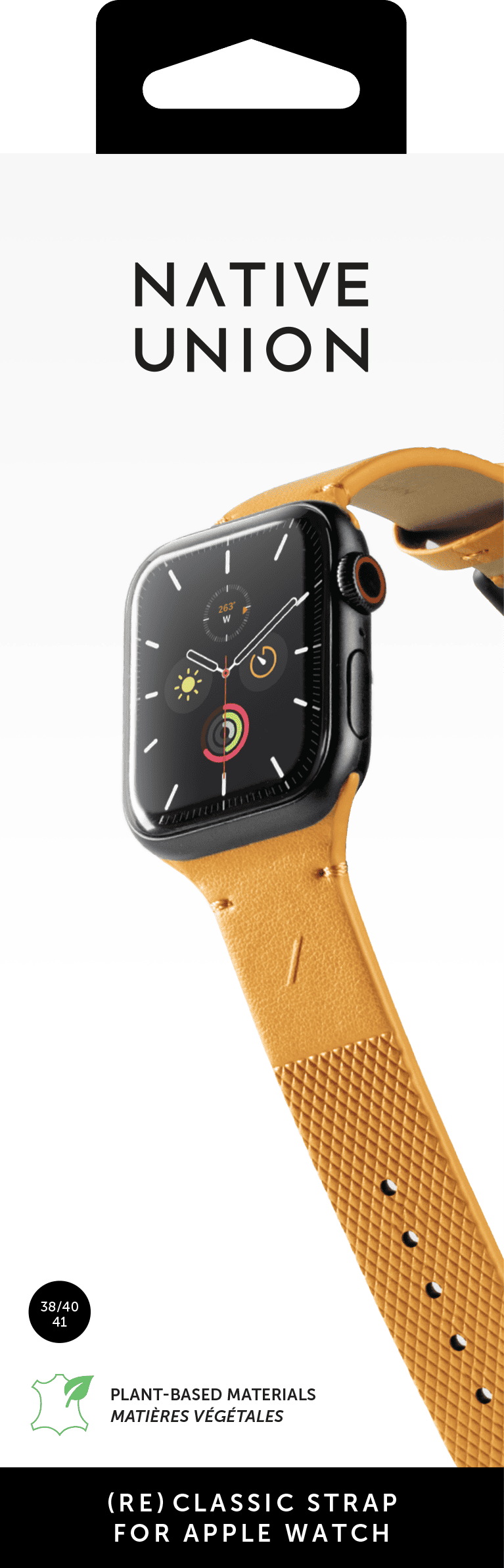 Ремешок Native Union (RE)Classic Strap для Apple Watch 40мм, крафт