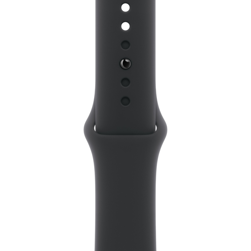 Фото Apple Watch Series 11, 46 мм, корпус из алюминия цвета «Серый космос», спортивный ремешок, размер M/L На фото изображено Apple Watch Series 11, 46 мм, корпус из алюминия цвета «Серый космос», спортивный ремешок, размер M/L