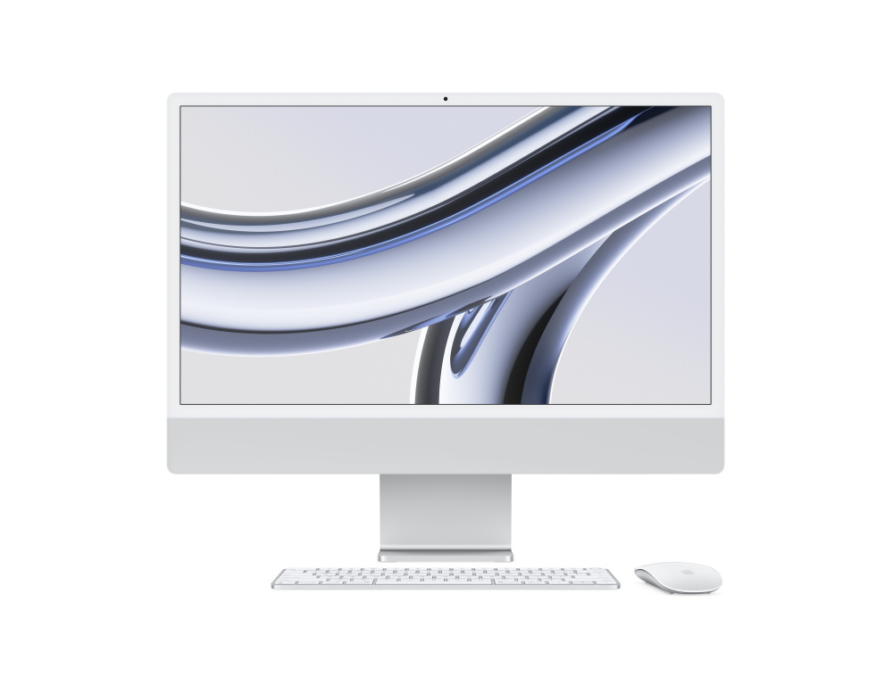 Apple iMac 24" Retina 4,5K, M3 8C / 10C, 16 ГБ, 512 ГБ, Серебристый