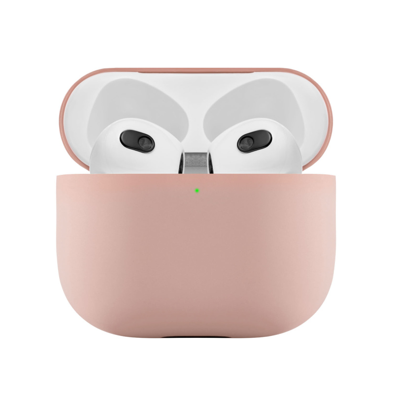 Ультратонкий силиконовый чехол Touch Case для AirPods 3, розовый
