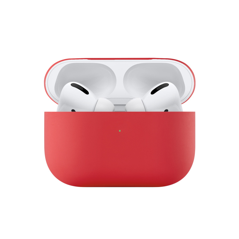 Ультратонкий силиконовый чехол uBear Touch Case for AirPods Pro, красный Ультратонкий силиконовый чехол uBear Touch Case for AirPods Pro, красный
