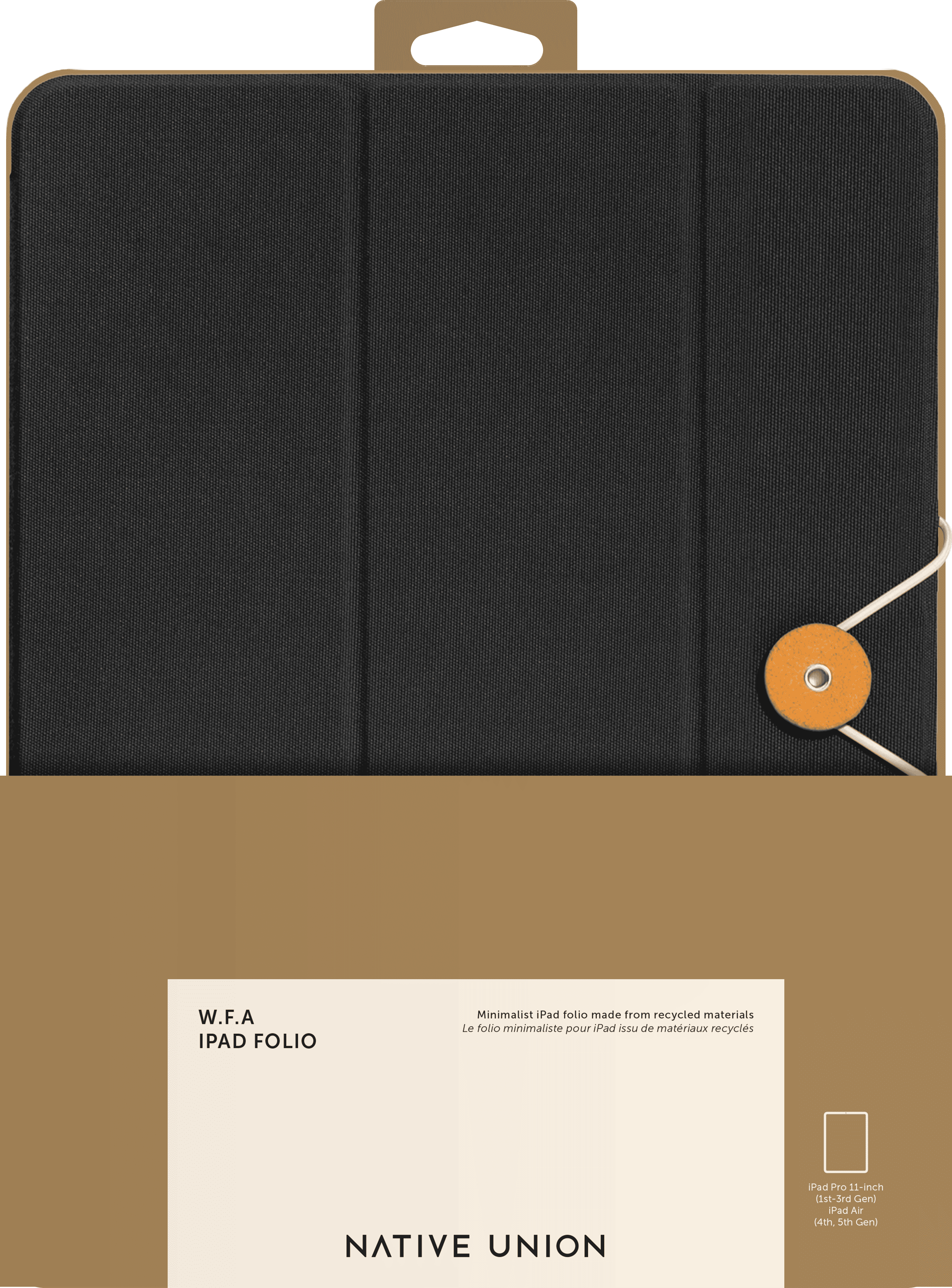 Чехол Native Union Folio для iPad Pro 11, черный