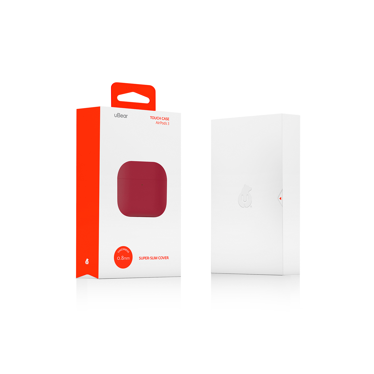 Ультратонкий силиконовый чехол Touch Case для AirPods 3, тёмно-фиолетовый