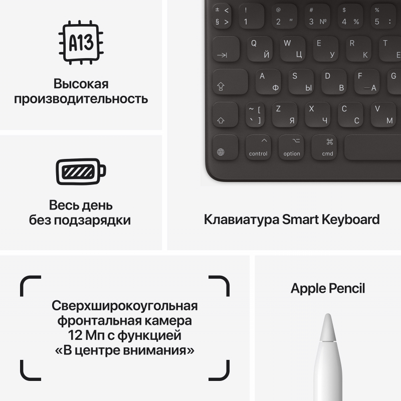 Apple iPad 10,2 (2021) Wi-Fi + Cellular 256 ГБ, Серый космос