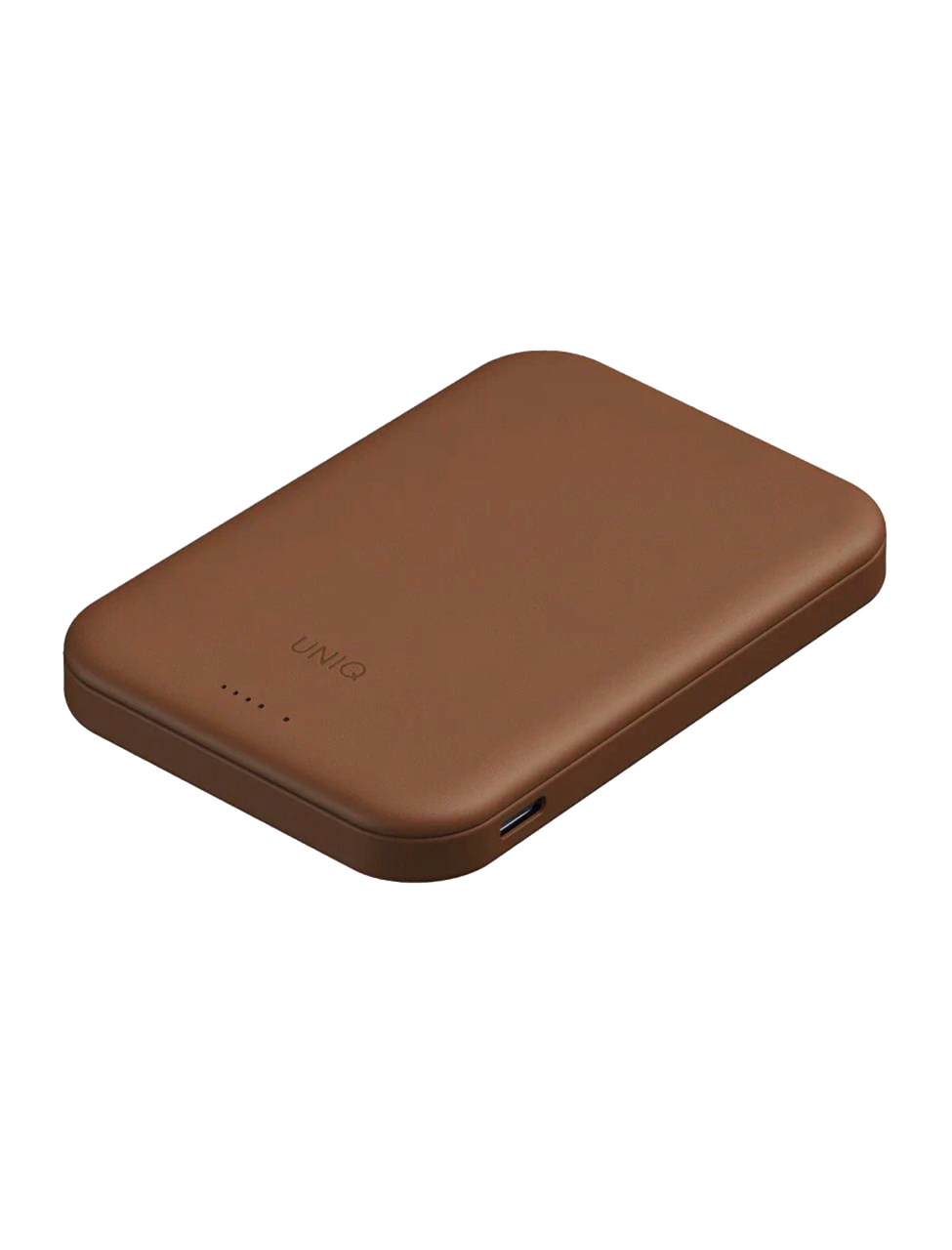 Фото Внешний аккумулятор Uniq Lexa 5000 mAh, карамельный На фото изображено Внешний аккумулятор Uniq Lexa 5000 mAh, карамельный