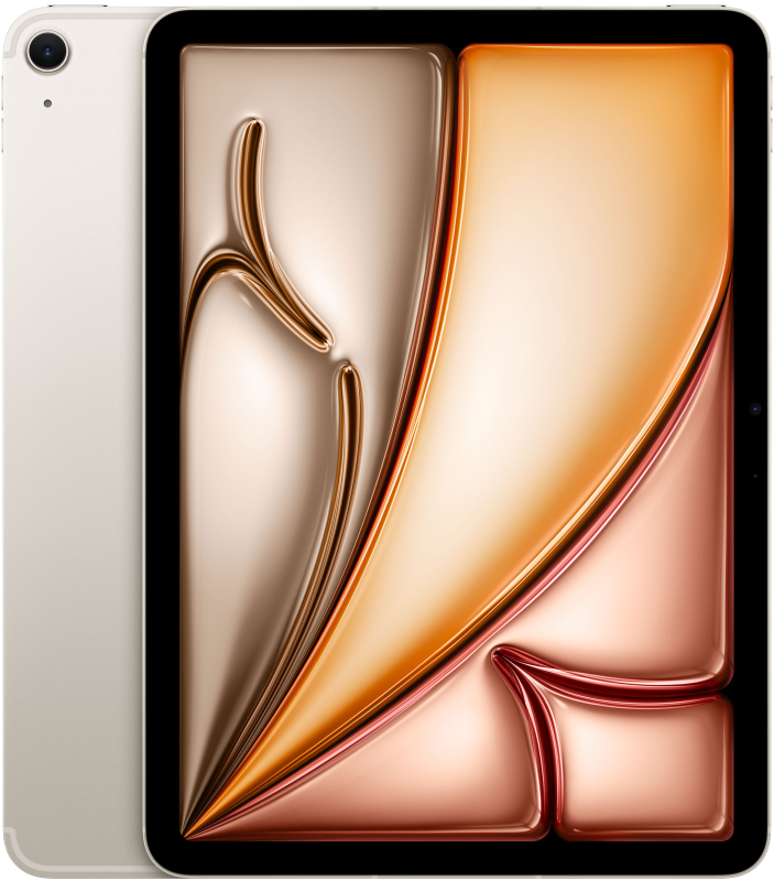 Apple iPad Air M2 13” дюймов Wi-Fi + Cellular 256 ГБ, Сияющая звезда Apple iPad Air M2 13” дюймов Wi-Fi + Cellular 256 ГБ, Сияющая звезда