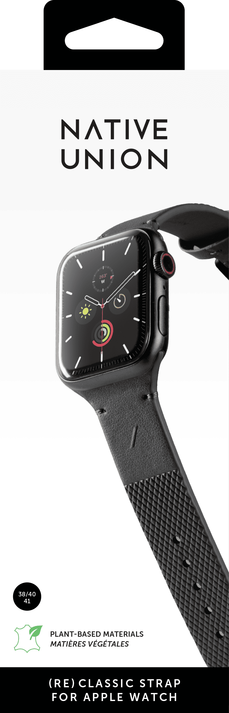 Ремешок Native Union (RE)Classic Strap для Apple Watch 40мм, черный