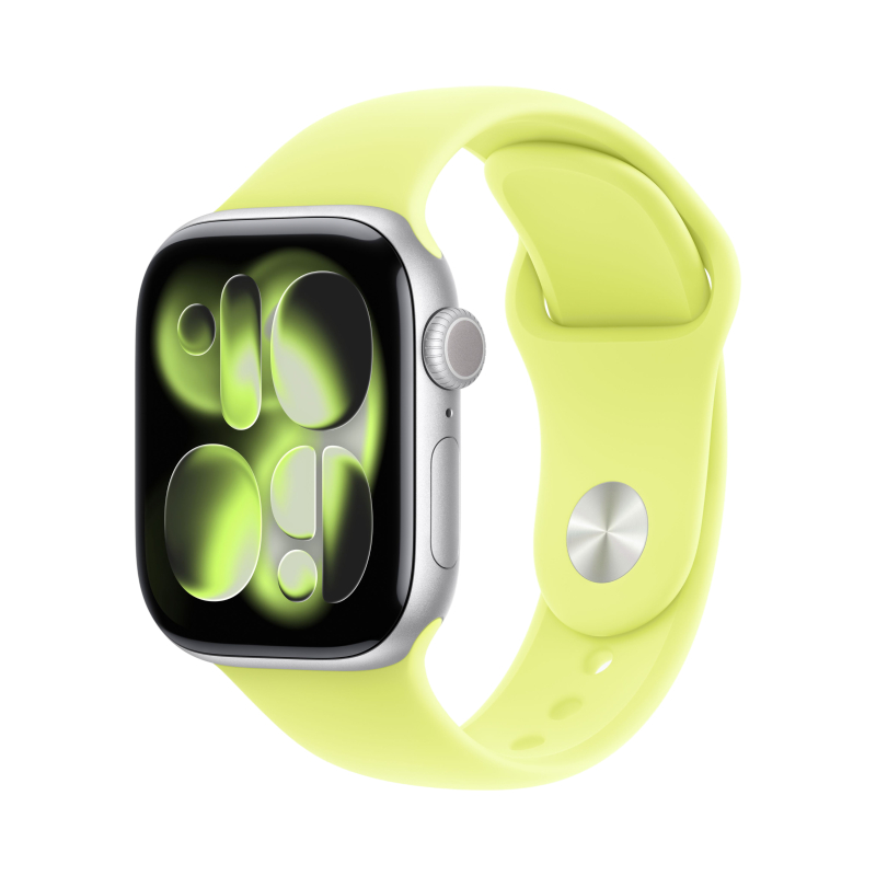 Фото Apple Watch Series 11, 42 мм, корпус из алюминия цвета «Серебристый», спортивный ремешок, размер M/L Фото Apple Watch Series 11, 42 мм, корпус из алюминия цвета «Серебристый», спортивный ремешок, размер M/L