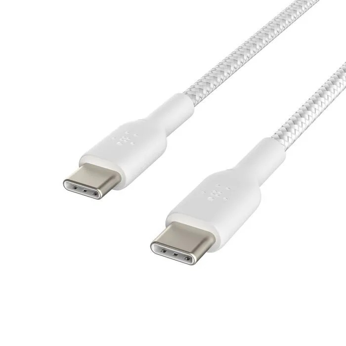 Кабель Belkin BoostCharge USB-C/USB-C Braided Cable, белый