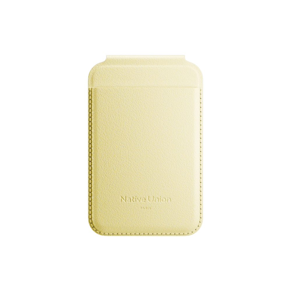 Чехол-бумажник Native Union Active Wallet Stand, лимон