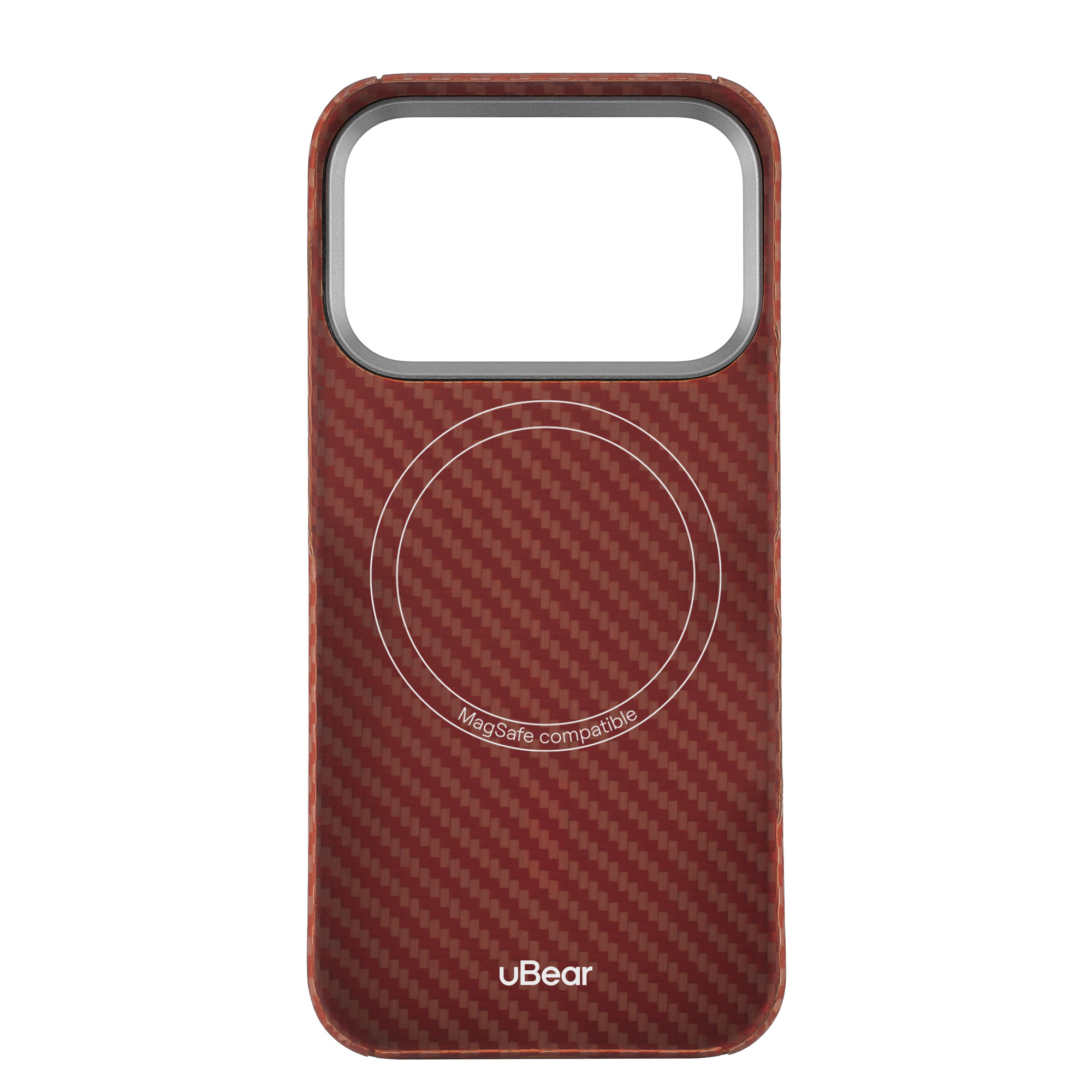 На фото изображено Чехол защитный uBear Supreme Case для iPhone 17 Pro, оранжевый