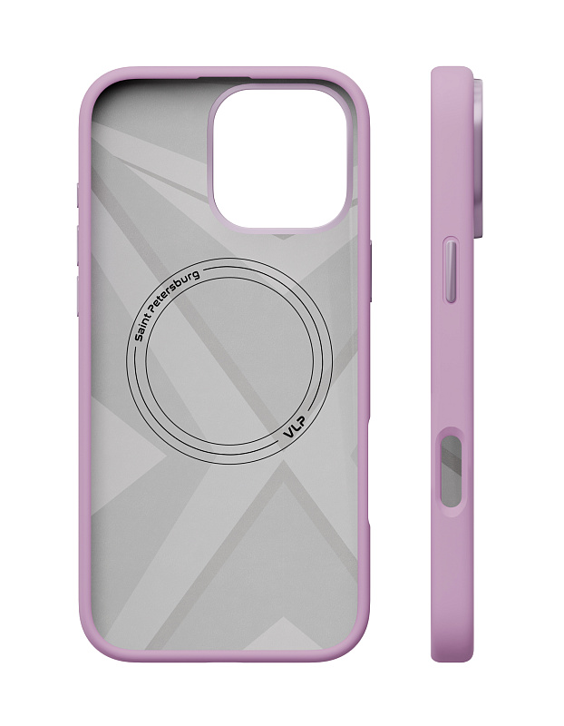 Чехол защитный VLP Aster Pro Case с MagSafe для iPhone 16 Pro, лавандовый