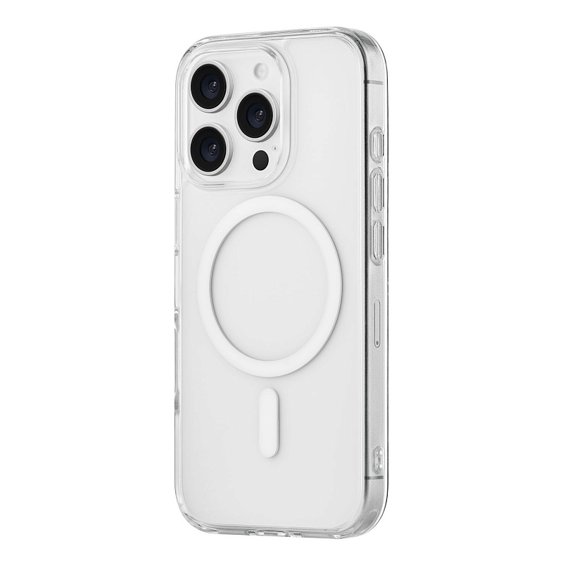 Чехол защитный uBear Real Mag Case для iPhone 16 Pro, усиленный, прозрачный