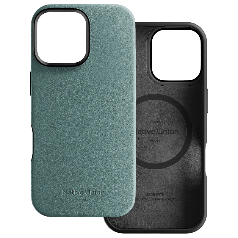 Чехол Native Union Active Case MagSafe для iPhone 16 Pro Max, зелёный сланец