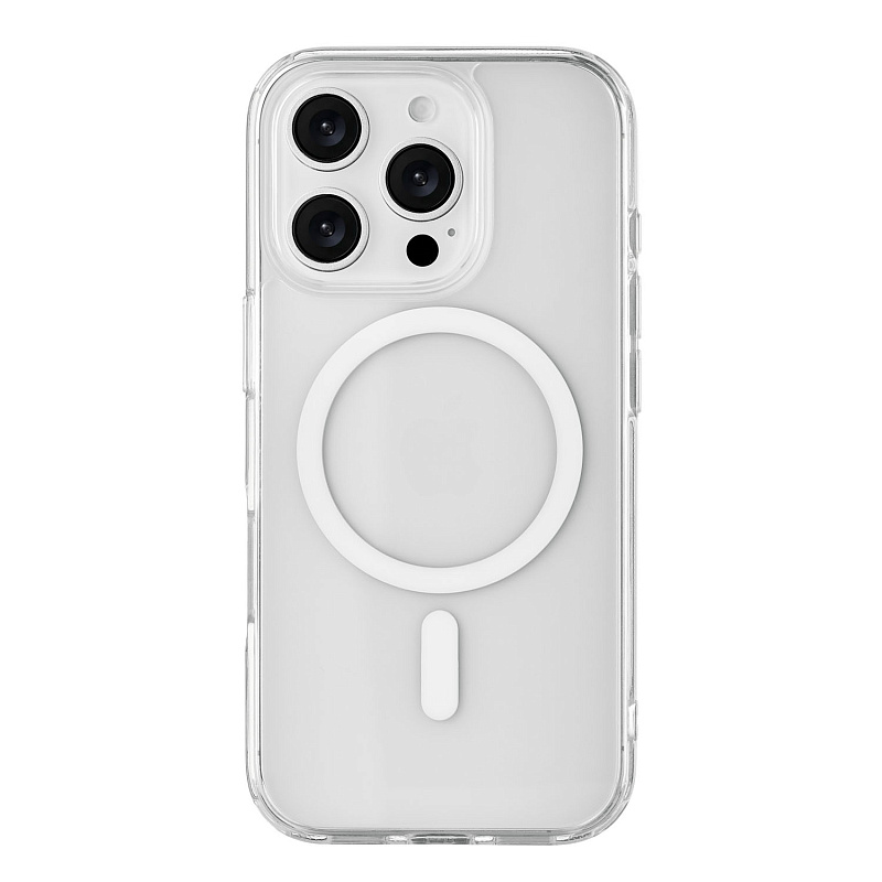 Чехол защитный uBear Real Mag Case для iPhone 16 Pro, усиленный, прозрачный