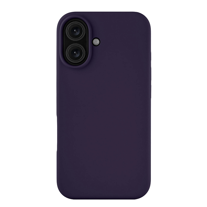 Чехол защитный uBear Touch Mag Case для iPhone 16, темно-фиолетовый